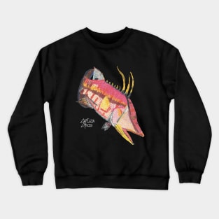 Hogfish (for dark colored shirts) Crewneck Sweatshirt